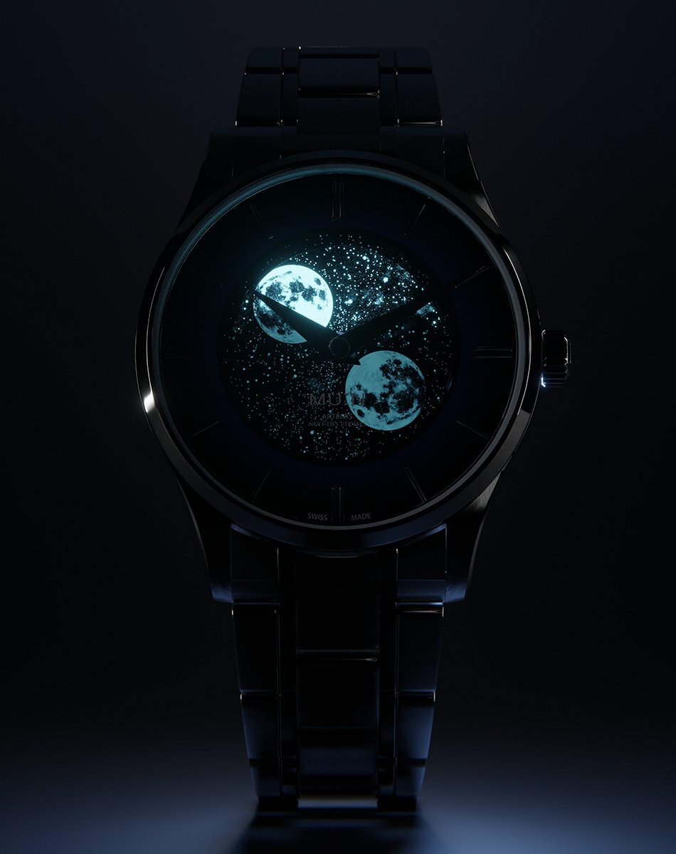 Mu:n Watches – Artemis Nuit des Étoiles, Automatikuhr mit besonderer Mondphasenkomplikation