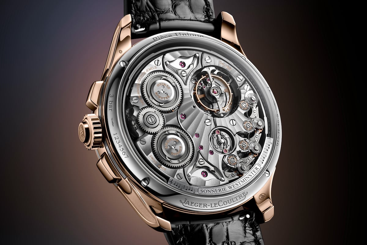 Rückseite der Jaeger-LeCoultre Duometre Grande Complication, Grande Sonnerie,