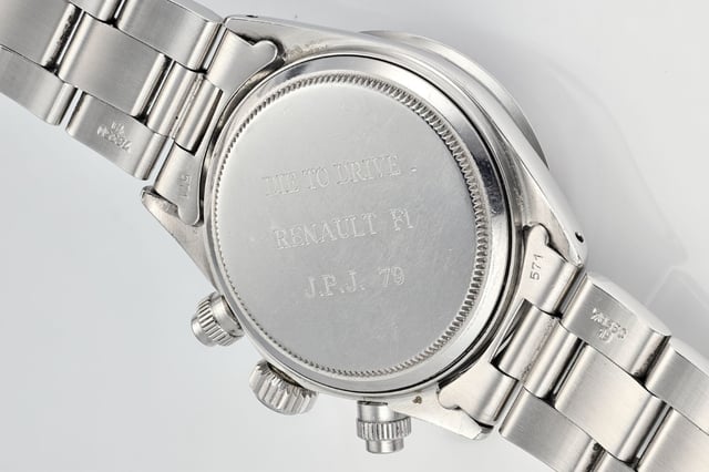 Rückseite der Rolex Cosmograph „Big Red“ Daytona
