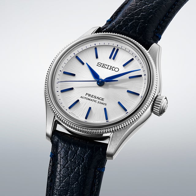 Classic Series Seiko 145th Anniversary Limited Edition HCC004J1, Nahaufnahme Zifferblatt