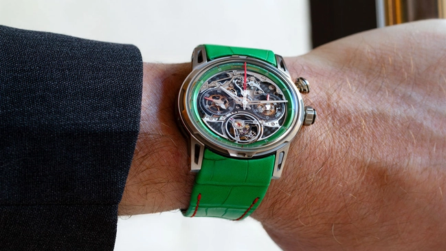 Louis Moinet: Impulsion Titanium Green Wristshot