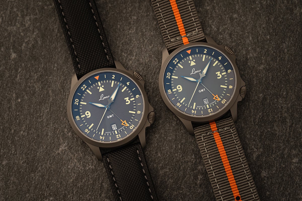 Laco Frankfurt 40 GMT: Zwei Uhren 