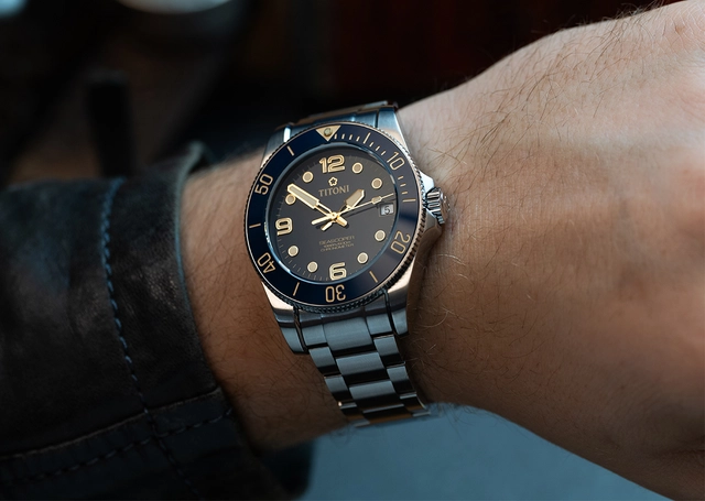 Titoni – Seascoper 600, Taucheruhr aus Edelstahl mit Automatikwerk und Taucherlünette