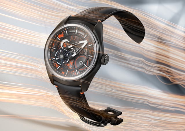 Ulysse Nardin Freak X Gumball 3000 Edition 2, ref. 2-2303-270LE-2B-GUM/3A, Uhr schwebend
