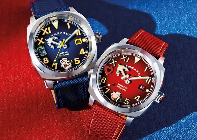 Spinnaker Hull California Automatic Popeye Sailors & Sweethearts Limited Edition, zwei Uhren