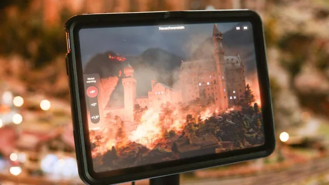 Waldbrand am Schloss Neuschwanstein.