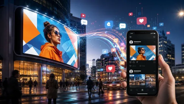 Kombination OOH und Social Media